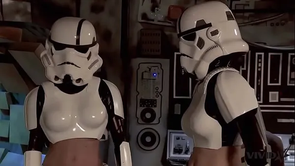 New Vivid Parody - 2 Storm Troopers enjoy some Wookie dick power Tube