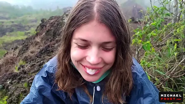 New The Riskiest Public Blowjob In The World On Top Of An Active Bali Volcano - POV power Tube